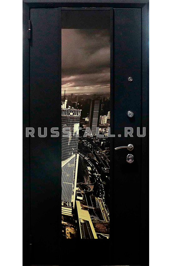 Входная дверь в квартиру с фотопечатью RS73